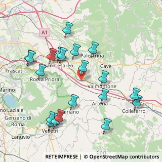 Mappa Via Fontana Marchetta, 00030 Labico RM, Italia (9.308)
