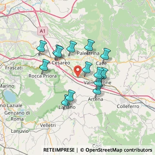 Mappa Via Fontana Marchetta, 00030 Labico RM, Italia (6.31429)