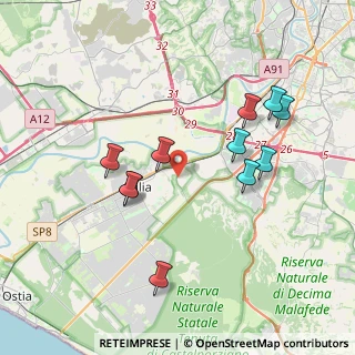 Mappa Via Giuditta Rissone, 00125 Roma RM, Italia (3.91)