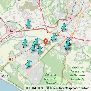 Mappa Via Giuditta Rissone, 00125 Roma RM, Italia (3.81333)