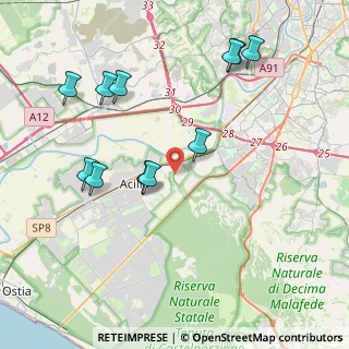 Mappa Via Giuditta Rissone, 00125 Roma RM, Italia (4.54091)