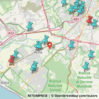 Mappa Via Giuditta Rissone, 00125 Roma RM, Italia (6.557)