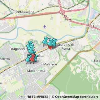 Mappa Via di Ponte Ladrone, 00125 Roma RM, Italia (1.54462)