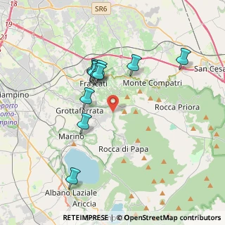 Mappa Via di Rocca di Papa, 00046 Grottaferrata RM, Italia (3.59091)