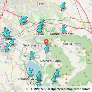 Mappa Via di Rocca di Papa, 00046 Grottaferrata RM, Italia (6.2045)