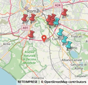 Mappa Via Don Umberto Terenzi, 00134 Roma RM, Italia (7.78182)