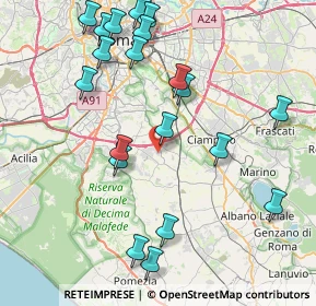 Mappa Via Don Umberto Terenzi, 00134 Roma RM, Italia (9.7495)