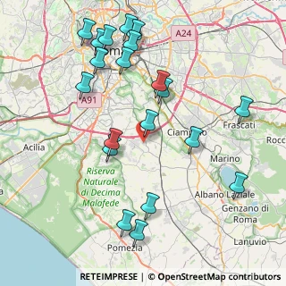 Mappa Via Don Umberto Terenzi, 00134 Roma RM, Italia (9.7495)
