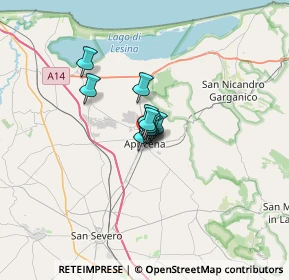 Mappa Via Cristoforo Colombo, 71011 Apricena FG, Italia (2.45545)