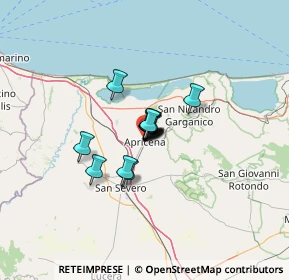 Mappa Via Cristoforo Colombo, 71011 Apricena FG, Italia (5.87429)