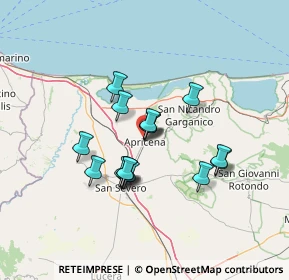 Mappa Via Cristoforo Colombo, 71011 Apricena FG, Italia (11.20375)