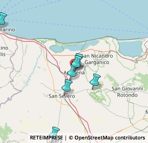 Mappa Via Cristoforo Colombo, 71011 Apricena FG, Italia (35.53545)