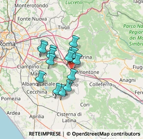 Mappa Via di Fontana Chiusa, 00030 Labico RM, Italia (9.92067)