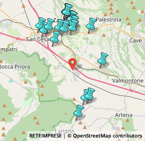 Mappa Via di Fontana Chiusa, 00030 Labico RM, Italia (4.7765)