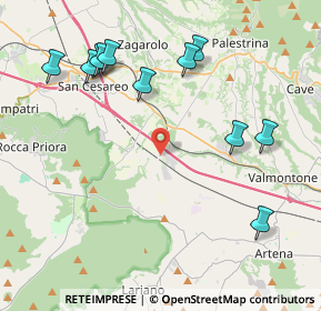 Mappa Via di Fontana Chiusa, 00030 Labico RM, Italia (4.94727)