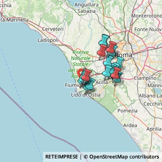 Mappa Via Alessandro Guidoni, 00054 Fiumicino RM, Italia (11.284)