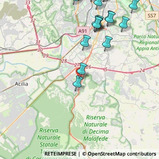 Mappa Via Raffaele Aversa, 00128 Roma RM, Italia (6.7495)