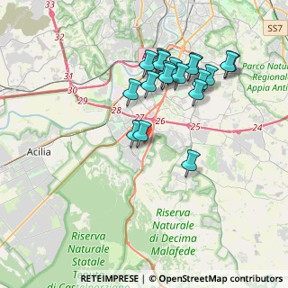 Mappa Via Raffaele Aversa, 00128 Roma RM, Italia (3.8935)