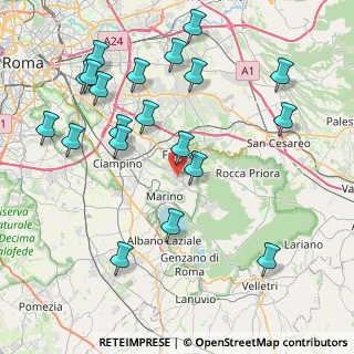 Mappa 00046 Grottaferrata RM, Italia (9.9175)