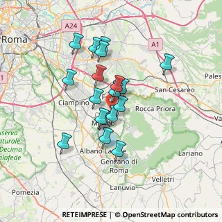 Mappa 00046 Grottaferrata RM, Italia (5.92389)
