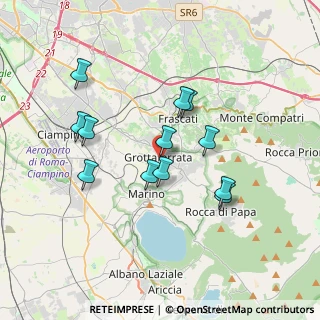 Mappa Largo Passamonti, 00046 Grottaferrata RM, Italia (3.38917)