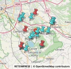 Mappa Via del Pratone, 00046 Grottaferrata RM, Italia (6.764)