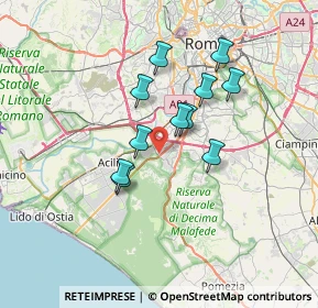 Mappa Via Arnolfo di Cambio, 00128 Roma RM, Italia (5.79364)