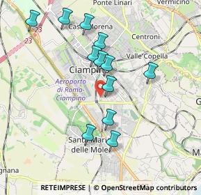 Mappa Via Napoli, 00043 Ciampino RM, Italia (1.88167)