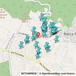 Mappa Via del Buero, 00079 Rocca Priora RM, Italia (0.36207)