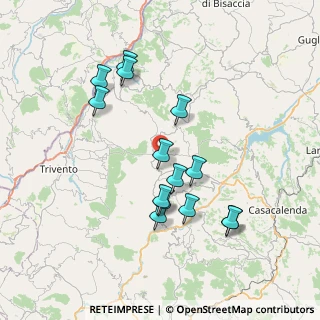 Mappa Contrada Crocella, 86030 Civitacampomarano CB, Italia (7.51357)