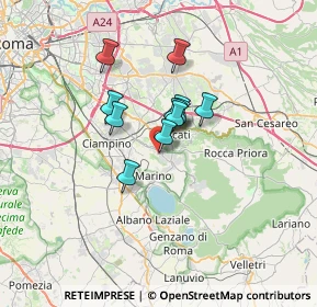 Mappa Via Paolo Borsellino, 00046 Grottaferrata RM, Italia (4.64455)