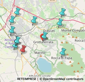 Mappa Via Paolo Borsellino, 00046 Grottaferrata RM, Italia (4.96667)