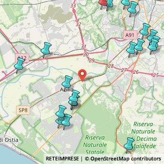 Mappa Via Giambattista Gelli, 00125 Roma RM, Italia (6.5465)