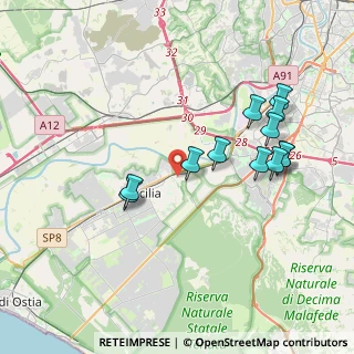 Mappa Via Bernardino Daniello, 00125 Roma RM, Italia (4.035)