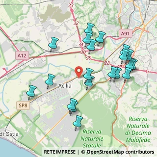 Mappa Via Bernardino Daniello, 00125 Roma RM, Italia (4.4595)