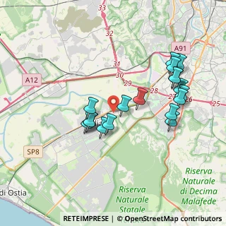 Mappa Via Bernardino Daniello, 00125 Roma RM, Italia (3.84889)