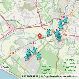 Mappa Via Bernardino Daniello, 00125 Roma RM, Italia (4.64167)