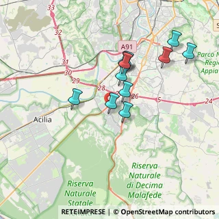 Mappa Via Ernesto Basile, 00128 Roma RM, Italia (3.43727)