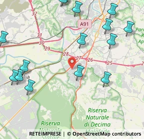 Mappa Via Ernesto Basile, 00128 Roma RM, Italia (6.31667)