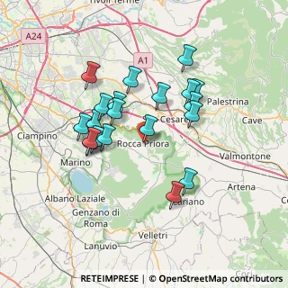 Mappa Via Fontana Maggiore, 00079 Rocca Priora RM, Italia (6.6935)
