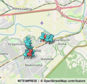 Mappa Via Crucoli, 00126 Roma RM, Italia (1.49692)
