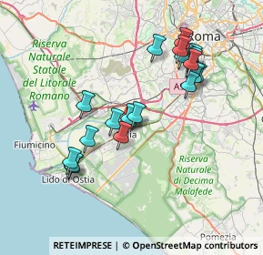 Mappa Via Crucoli, 00126 Roma RM, Italia (7.2585)