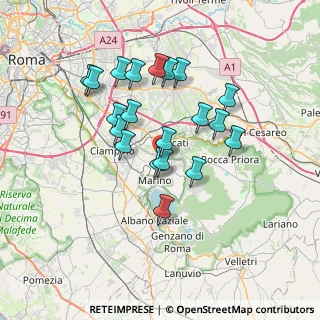 Mappa Via Dalmazia, 00046 Grottaferrata RM, Italia (6.5815)