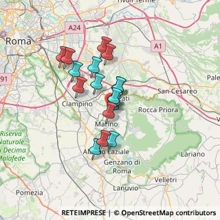 Mappa Via Dalmazia, 00046 Grottaferrata RM, Italia (5.37471)