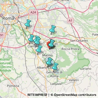 Mappa Via Dalmazia, 00046 Grottaferrata RM, Italia (5.23083)