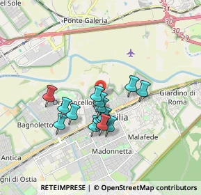 Mappa Via di Monte Cugno, 00126 Roma RM, Italia (1.46067)