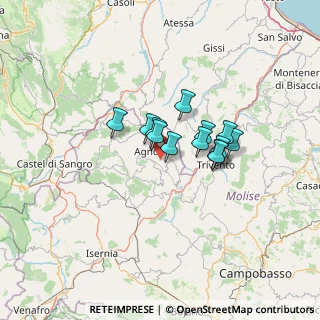 Mappa Contrada Marangoni, 86081 Agnone IS, Italia (9.09385)