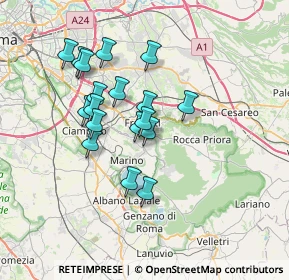 Mappa Via XXIV Maggio, 00046 Grottaferrata RM, Italia (6.26944)