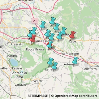 Mappa 00036 Carchitti RM, Italia (6.5975)