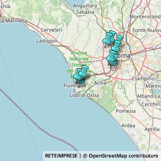 Mappa Via Carlo Seganti, 00054 Fiumicino RM, Italia (11.84909)